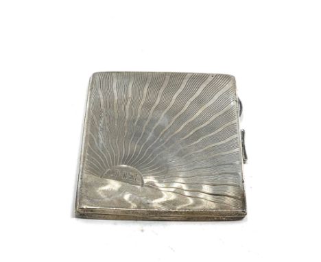 silver cigarette case weight 98g 