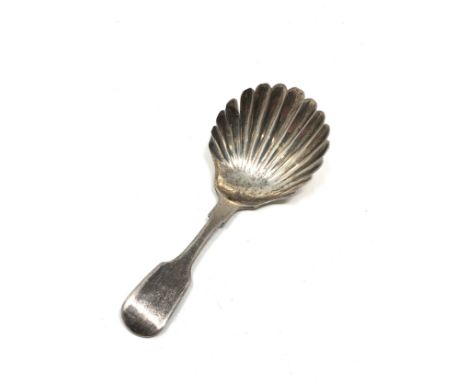 Antique Georgian silver tea caddy spoon 