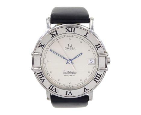 Omega Constellation chronometer automatic gentleman's stainless steel 21 jewels wristwatch, Cal. 1111, serial No. 49565888, s