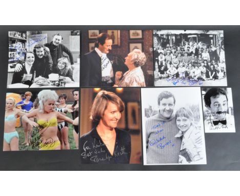 British Comedy / BBC Sitcoms - collection of autographed photographs, mostly 8x10s, to include; Penelope Keith (To The Manor 