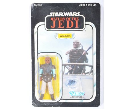 Star Wars - An original vintage 1983 Kenner made Star Wars carded MOC action figure ' Weequay '. Factory sealed upon its orig