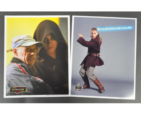 Star Wars - Prequel Trilogy - Nick Gillard (Stuns / Lead Fight Coordinator ) x2 autographed Official Pix 8x10" colour photogr