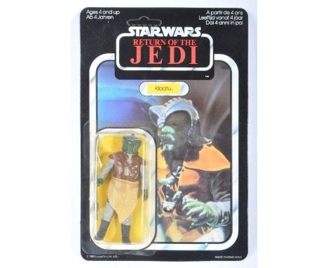 Star Wars - An original vintage 1983 Palitoy made Star Wars carded MOC action figure ' Klaatu '. Factory sealed upon its orig
