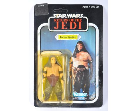 Star Wars - An original vintage 1983 Kenner made Star Wars carded MOC action figure ' Rancor Keeper '. Factory sealed upon it