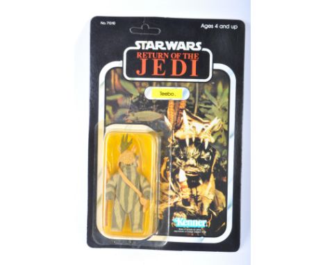 Star Wars - An original vintage 1983 Kenner made Star Wars carded MOC action figure ' Teebo '. Factory sealed upon it's origi