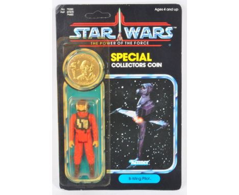 Star Wars - An original vintage 1984 Kenner made Star Wars ' The Power Of The Force ' series carded MOC action figure ' B-Win