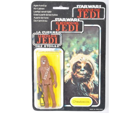 Star Wars - An original vintage 1983 Palitoy made Star Wars carded MOC action figure ' Chewbacca '. Factory sealed upon its o