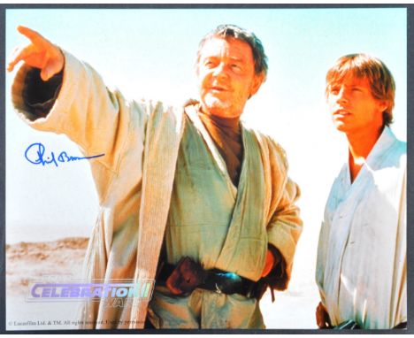 Star Wars -&nbsp;Phil Brown (1916-2006) - Uncle Owen - a scarce Star Wars Celebration II (2002) official photograph, signed b