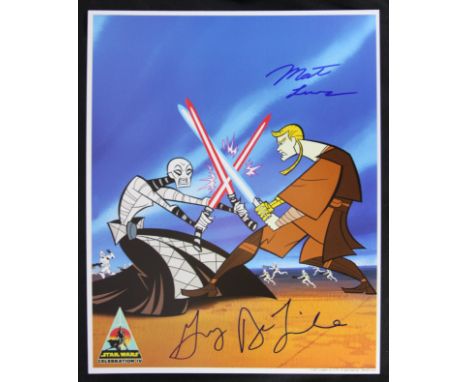 Star Wars - The Clone Wars - Mat Lucas (Anakin) and Grey DeLisle (Padme) - dual signed Official Pix Star Wars Celebration IV 