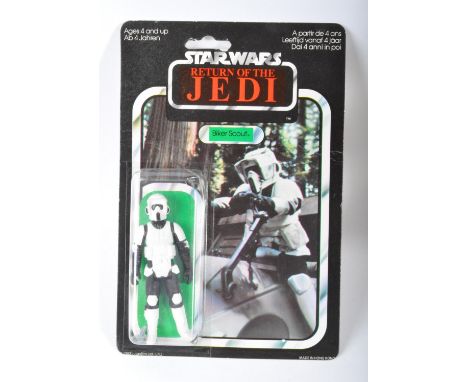 Star Wars - An original vintage 1983 Palitoy made Star Wars carded MOC action figure 'Biker Scout '. Factory sealed upon its 