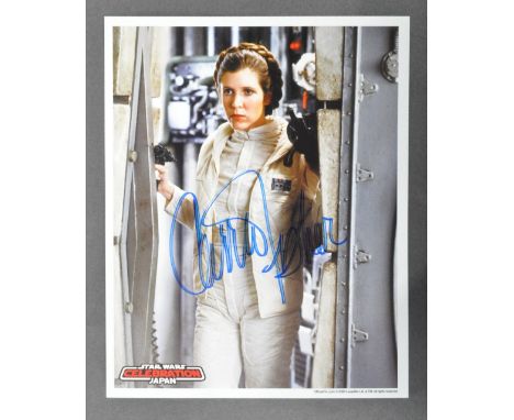 Star Wars - Carrie Fisher (1956-2016) - Princess Leia - a superb autographed Official Pix ' Celebration Japan ' 8x10" colour 