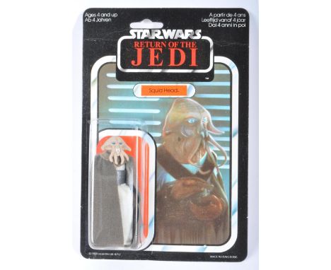 Star Wars - An original vintage 1983 Kenner made Star Wars carded MOC action figure ' Squid Head '. Factory sealed upon its o