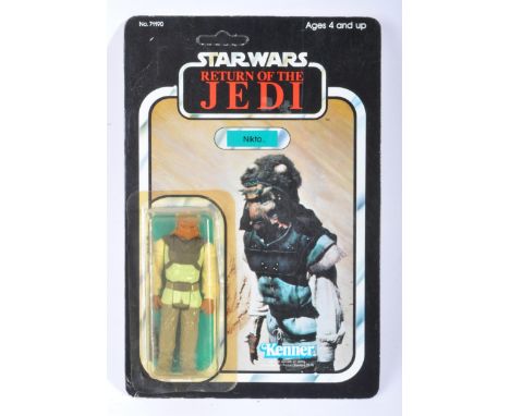 Star Wars - An original vintage 1984 Kenner made Star Wars carded MOC action figure 'Nikto '. Factory sealed upon its origina