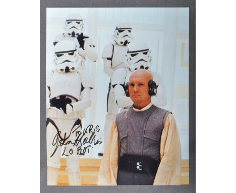 Star Wars - John Hollis (1927-2005) - Lobot - autographed 8x10" colour photograph from The Empire Strikes Back. Signed in bla