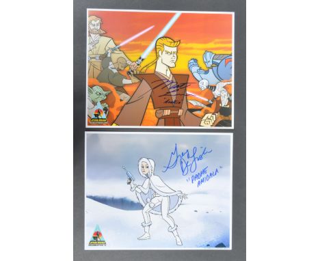 Star Wars - The Clone Wars - Mat Lucas (Anakin) and Grey DeLisle (Padme) - Official Pix Star Wars Celebration IV autographed 