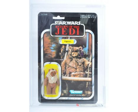 Star Wars - An original vintage 1983 Kenner made Star Wars carded Last 17 MOC action figure ' Paploo '. Factory sealed upon i