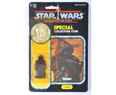 Star Wars - An original vintage 1984 Kenner made Star Wars carded MOC action figure ' Jawa '. Factory sealed upon it's origin