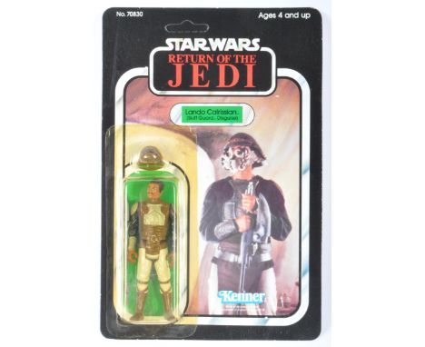 Star Wars - An original vintage 1983 Kenner made Star Wars carded MOC action figure ' Lando Calrissian (Skiff Guard Disguise)