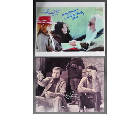 Star Wars - Gary Kurtz (1940-2018) - Producer - scarce autographed 8x10" on-set photograph from Star Wars depicting Kurtz alo