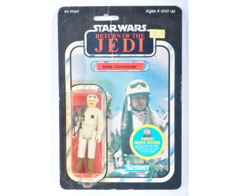 Star Wars - An original vintage 1983 Kenner made Star Wars carded MOC action figure ' Rebel Commander '. Factory sealed upon 