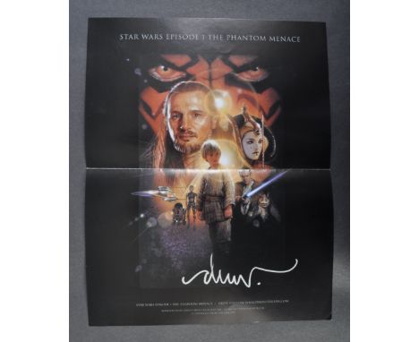 Star Wars - The Phantom Menace - Drew Struzan (Poster Artist) - signed 10x12" miniposter from the movie, signed neatly in sil