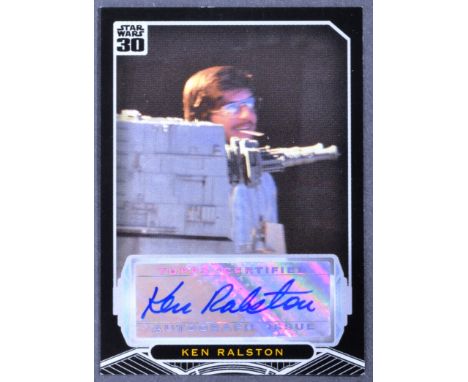 Star Wars - Ken Ralston (Assistant Camera Man) - official Topps ' Certified Autograph Issue ' - 30th Anniversary A New Hope t