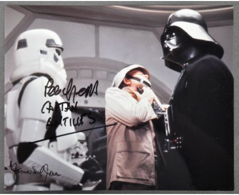 Star Wars - A New Hope - James Earl Jones (Voice of Darth Vader) and Peter ' Pete ' Geddis (Captain Antilles) - scarce dual a