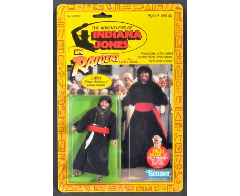 Indiana Jones - Kenner - an original vintage 1982 Indiana Jones Raiders Of The Lost Ark MOC carded action figure ' Cairo Swor