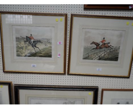 A pair of gilt framed and glazed hunting prints after Henry Alken
