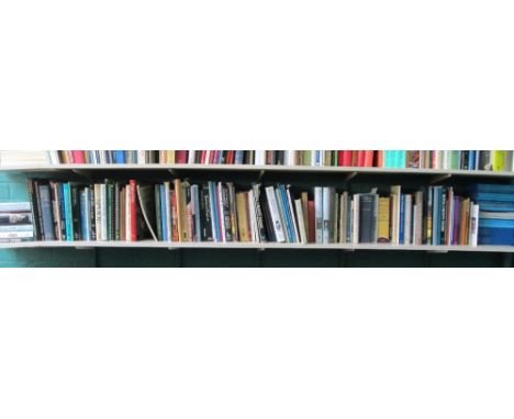 A shelf of reference books, from the John Twitchett library, largely English ceramics