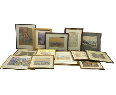 Collection of original watercolours, artists to include Joseph Haslam Hawkswoth (British 1827-1908), Norman Wilkinson, Moffat