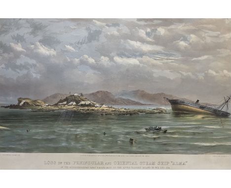 After Thomas Goldsworthy Dutton (British 1820-1891): 'Loss of the Peninsular and Oriental Steam Ship Alma', lithograph pub. D