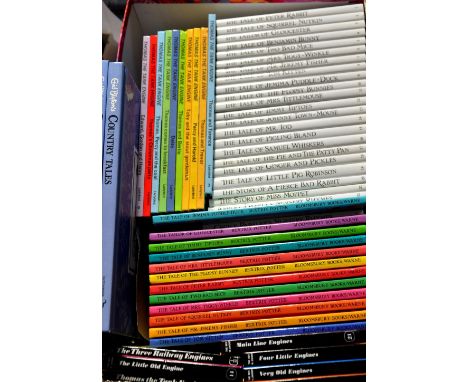 A twenty-three volume set of  Beatrix Potter books by F.Warne & Co., a set of twelve Beatrix Potter books by Bloomsbury, two 