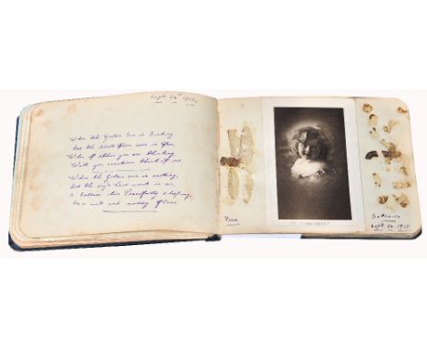 A WWI period sketch/scrap book containing a variety of sketches and poems to include one entitled "Kaiser Bill" by David W. O