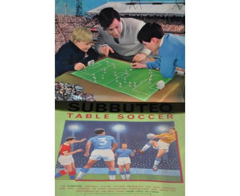 A Subbuteo boxed set and a set of Waddingtons table top soccer (2).