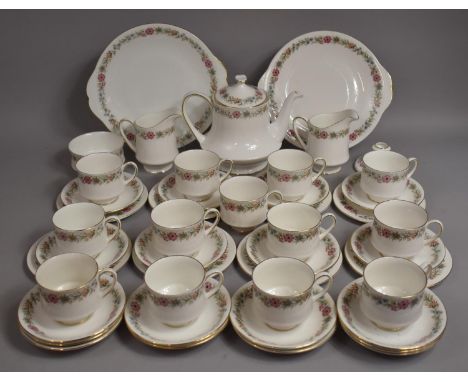 A Large Paragon Belinda Pattern Service to Comprise Cups, Saucers, Teapot, Cake Plate, Milk Jug Etc 