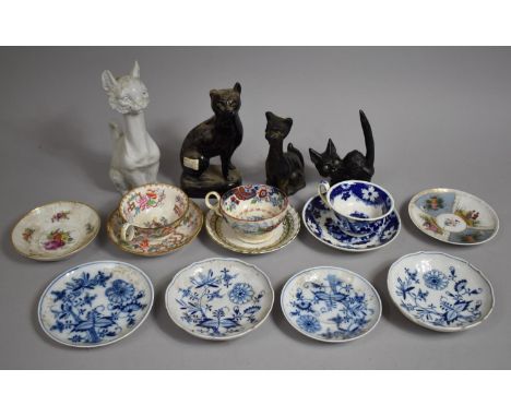 A Collection of Various 19th Century and Later Porcelain to Comprise Royal Copenhagen Floral Hand Painted Saucer with Gilt Tr