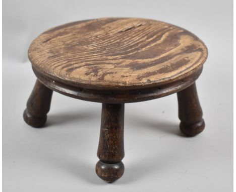 A Vintage Circular Topped Stool 
