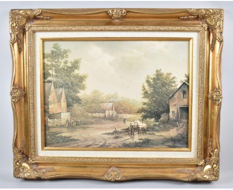 A Framed Print, After R Cavalla 40x29cm 