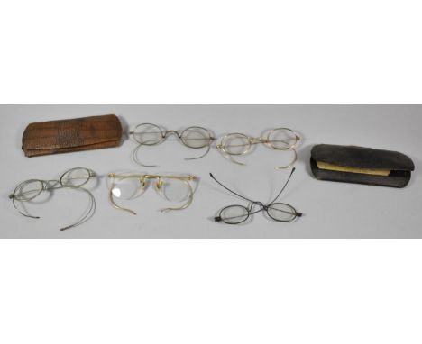 A Collection of Vintage Spectacles and Vintage Spectacle Cases 