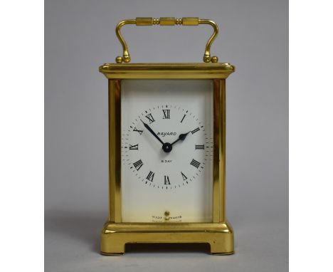 A Mid 20th Century French Bayard Brass Cased Carriage Clock with Eight Day Movement, In Need of Attention, 12cm high 