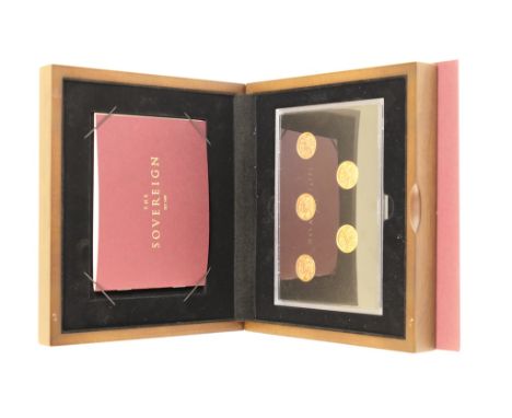George V First World War sovereign collection, issued as a presentation pack by The Royal Mint, comprising 1914, 1915, 1916 (