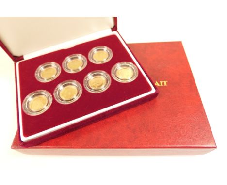 Royal Mint half sovereign portrait collection, comprising seven half sovereigns - 1883, 1892, 1896, 1909, 1914, 1982 and 2001