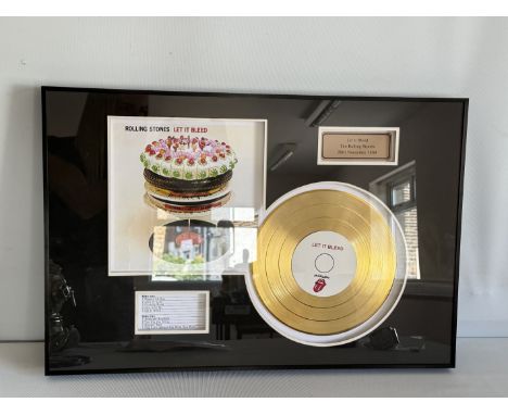 Framed rolling stones gold disc Let it bleed 