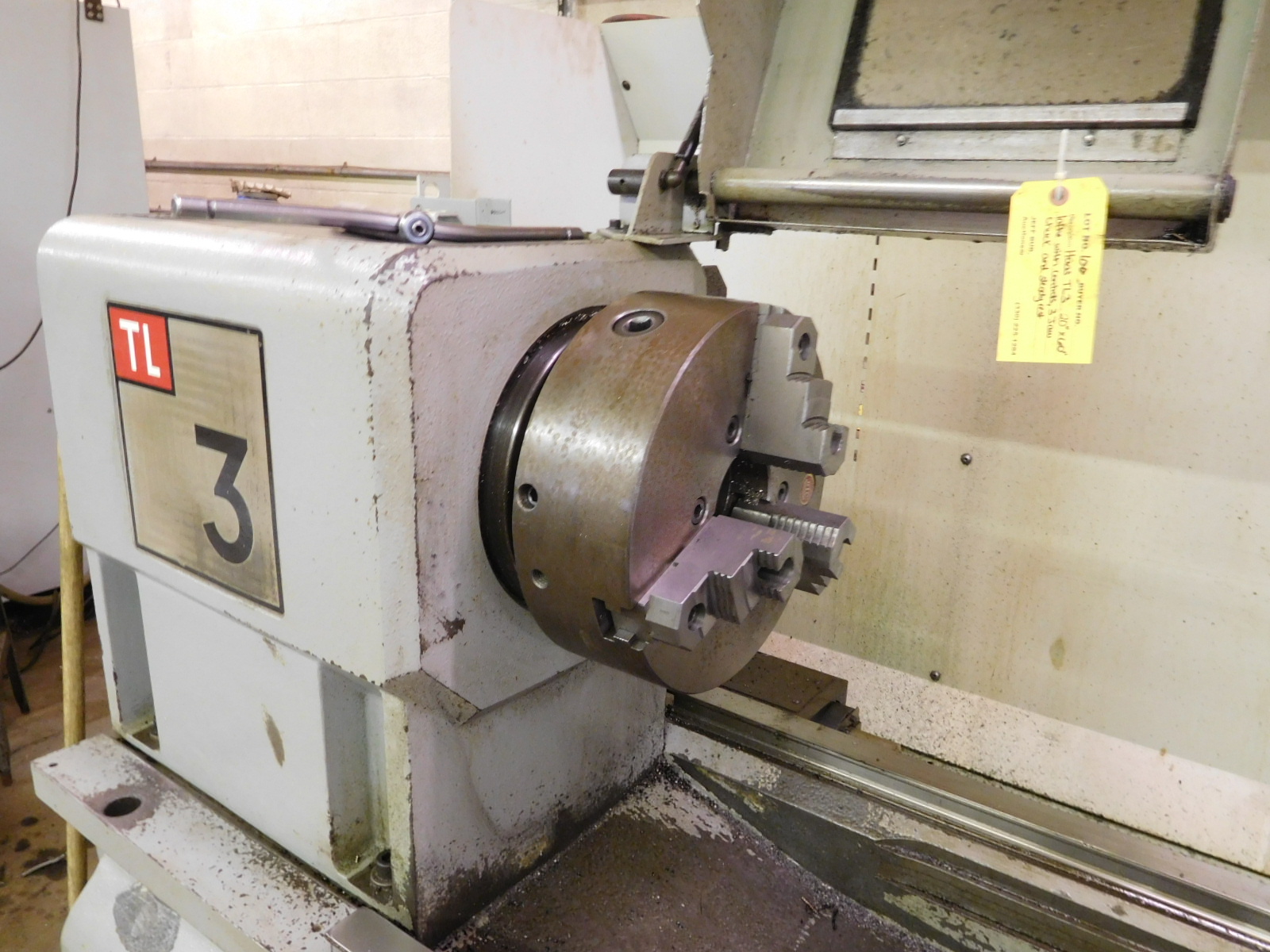 Haas TL3 Lathe with Controls, 3 Jaw Chuck, 4 Jaw Chuck and Steadyrest