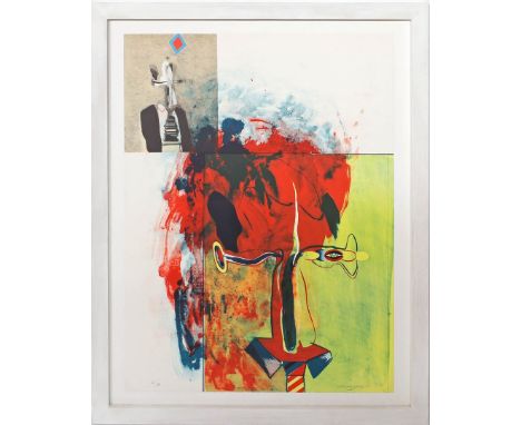 Jones, Allen (geb. 1937 in Southampton) Ohne Titel, aus der Serie "Album (1971)". Farblithographie/BFK Rives, re. u. mit Blei