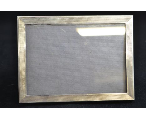 Silver photo frame, maker's mark rubbed, Birmingham 1959, 11 x 15cm 