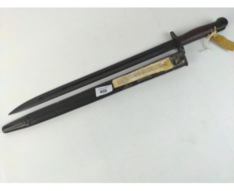 British bayonet 1907 pattern MK I SMLE (Enfield) Indian Army Bayonet 