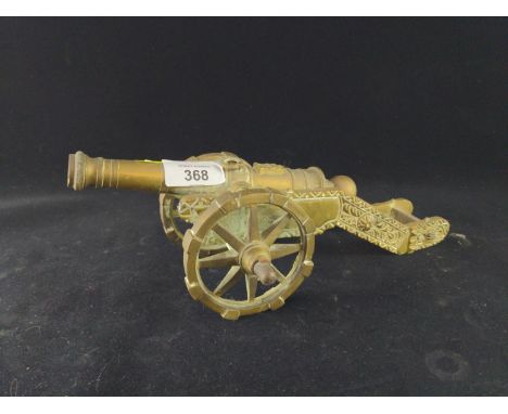 Brass Desk Cannon. L30cm 