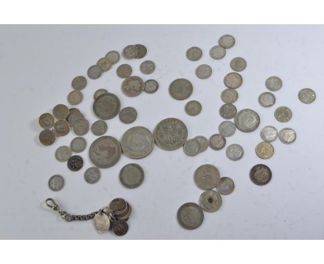 Collection of British/foreign silver coins 